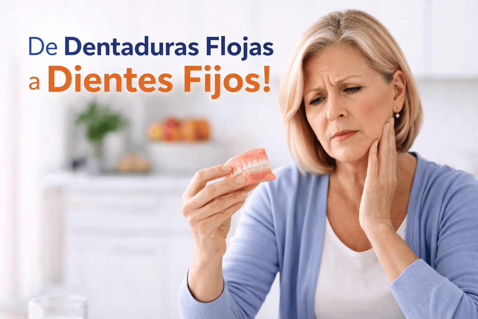 De Dentaduras Flojas a Dientes Fijos